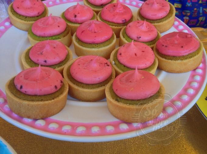 [Tortinha de Pistache com Framboesa - além de linda, super deliciosa]