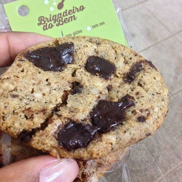 [Cookie Integral com Gotas de Chocolate - zero lactose, zero glúten e DELÍCIA]