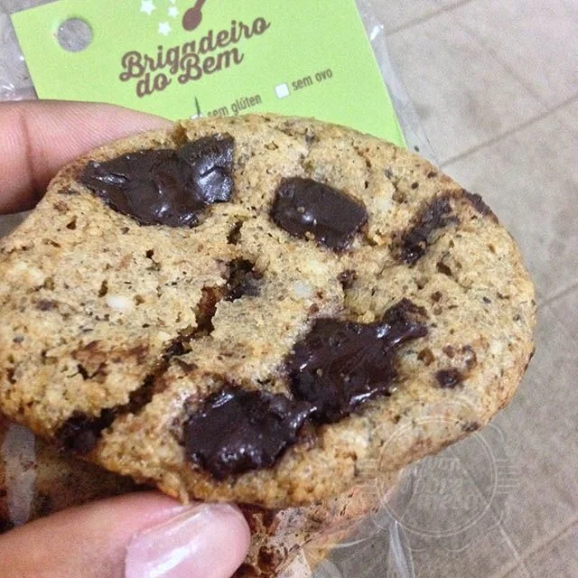 [Cookie Integral com Gotas de Chocolate - zero lactose, zero glúten e DELÍCIA]