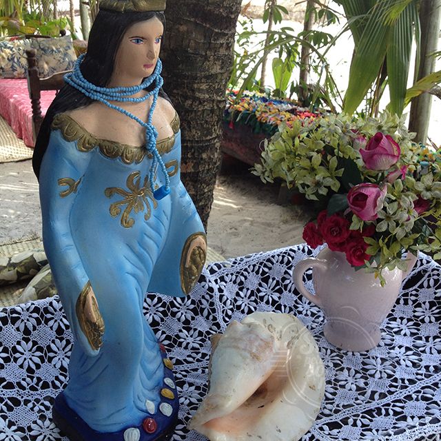 [Fomos muito bem recebidos por Yemanjá]