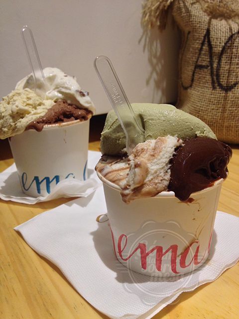 [ Pistache, Chocolate da Costa do Marfim e Banana com Chocolate - surpreendente!]