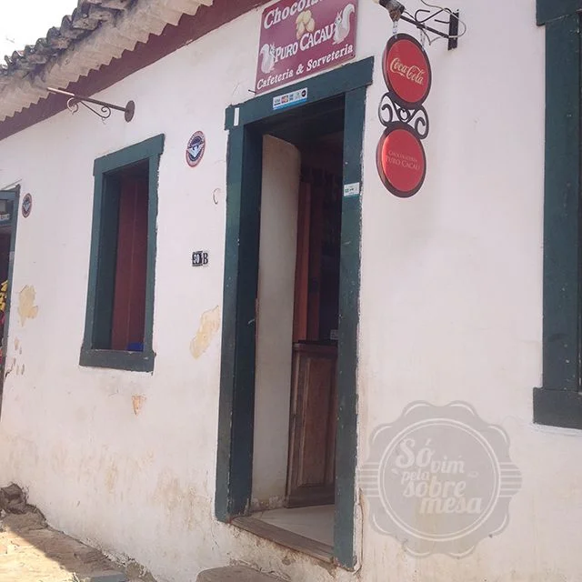 [Essa sorveteria e chocolateria Puro Cacau é super cobiçada, filas e filas, nem deu pra provar, mas soube que é muito boa]
