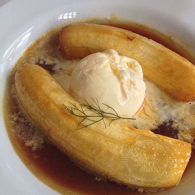 [Bananas Flambas com Sorvete. R$ 20]