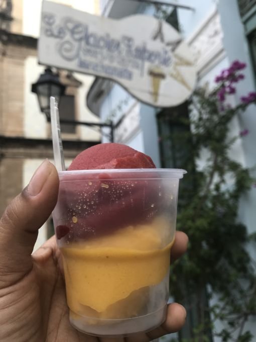 _**Le Glacier Laporte** é um toque francês no calor baiano, localizada no Largo do Cruzeiro de São Francisco no Pelô, a sorveteria tem o melhor sorvete de Pitanga da minha vida._